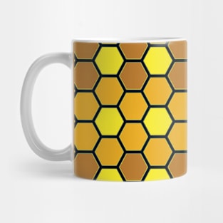 Beehive Hexagon Pattern Overall Design Mug